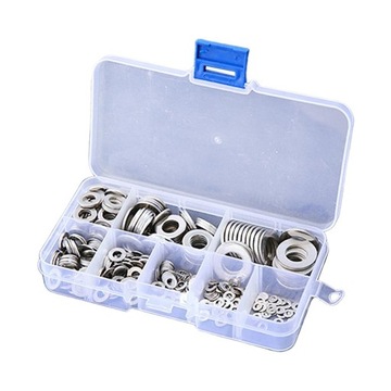 360pcs Assorted Stainless Steel Pressure Washers Sealed Flat