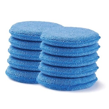 Gąbka aplikator z mikrofibry polerski woskowanie Fl 12,5cm Pad 1szt.