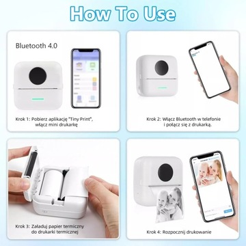Мини-принтер портативный термопринтер Bluetooth-принтер этикеток