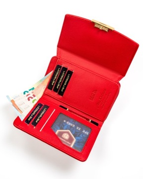 Женский кошелек PETERSON, вместительный, RFID-портмоне из эко-кожи