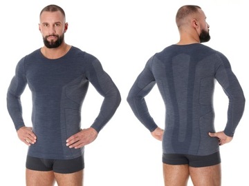 Męska Podkoszulka z WEŁNY MERINO BRUBECK Wool -XL