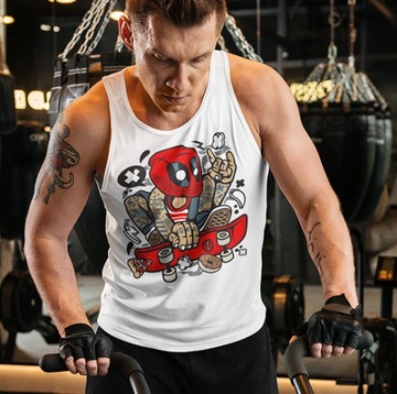 TANK TOP FILMOWE DEADPOOL SKATER