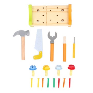 Детский набор деревянных инструментов, 5D молоток, гаечный ключ по дереву