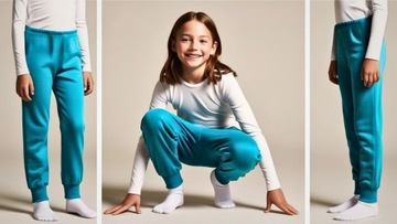 SPODNIE DRESOWE GŁADKIE 100% BAWEŁNA SPORTOWE 122