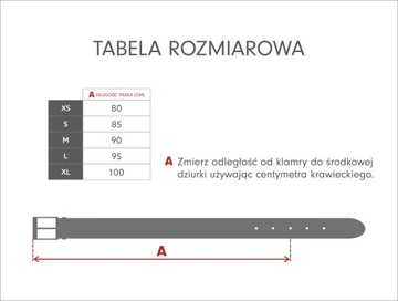 BIG STAR PASEK DAMSKI SKÓRZANY ZE ZŁOTĄ KLAMRĄ BRĄZOWY 2410 804 S