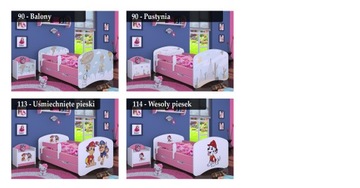 КРОВАТЬ 140/70 РОЗОВЫЙ ЯЩИК - HAPPYBABIES_PL