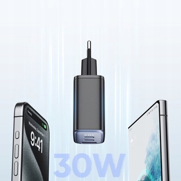 БЫСТРОЕ СЕТЕВОЕ ЗАРЯДНОЕ УСТРОЙСТВО MCDODO ДЛЯ IPHONE 2XUSB-C 1XUSB PD 30 Вт СВЕТОДИОДНЫЙ ИЗМЕРИТЕЛЬ