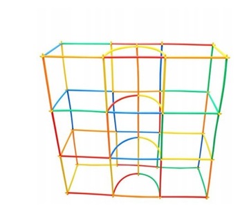 БЛОКИ СТРОИТЕЛЬНЫЕ ПАЛКИ СОЛОМОЧКА 800шт КОРОБКА