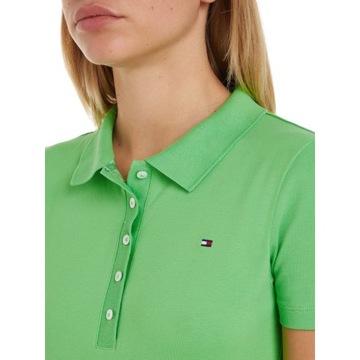 TOMMY HILFIGER DAMSKA KOSZULKA POLO ZIELONA r. M