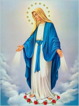 OBRAZ NA PŁÓTNIE MATKA BOSKA MARIA MARYJA 50x70