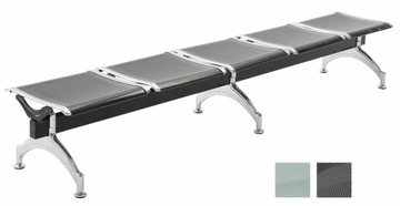 Ławka do poczekalni metalowa 5 miejsc szpital