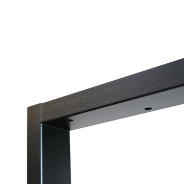 Ножки металлические для стола Лофт Индастриал, черные, 60х72 см, профиль 4х2см, 2 шт.