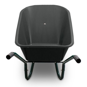 Прочная тачка из ПВХ с массивным колесом, зеленая Ogre