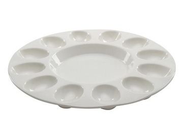 TALERZ NA JAJKA PORCELANOWY PREMIUM FLORINA 21 CM