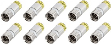 Компрессионные клещи + 10 штекеров Cabelcon RG-6 F
