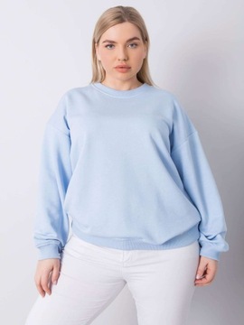 Gładka WYGODNA BLUZKA DAMSKA Plus Size - 2XL