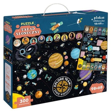 Puzzle EDUKACYJNE 300 Elementów UKŁAD SŁONECZNY