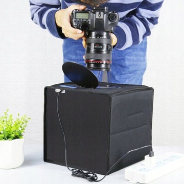 БЕСТЕННАЯ ФОТОТЕНТА 25 СМ СВЕТОДИОДНАЯ ДЛЯ ФОТОГРАФИЙ