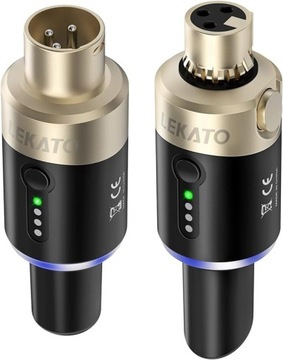 Bezprzewodowy Nadajnik Odbiornik do Mikrofonu 5,8 GHz LEKATO Wtyczka XLR