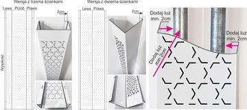 Ажурная крышка с дверцами, крышка для стояка