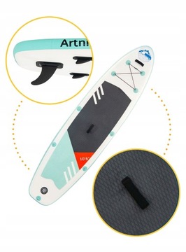 SUP BOARD Надувная доска для плавания 320 см КОМПЛЕКТ 11 в 1 Весла + Насос + Набор