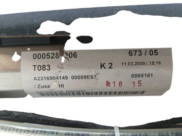 ROLETA KUFRU SEDAN MERCEDES-BENZ TŘÍDA S V (2005-2013) W221