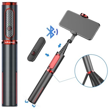 Monopod Selfie 2w1 Bluetooth do iPhone 15 14 13 12 11 Pro Max Plus