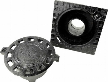 Трап для пола чугунный 300х300 DN100.