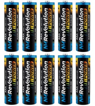10x BATERIA NM REVOLUTION ALKALINE AAA LR03 MOCNA