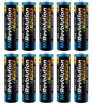 10x MOCNA BATERIA NM REVOLUTION ALKALINE AAA LR03