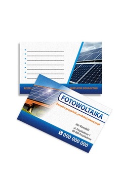 Wizytówki Budowlane dwustronne kreda 350g 1000szt