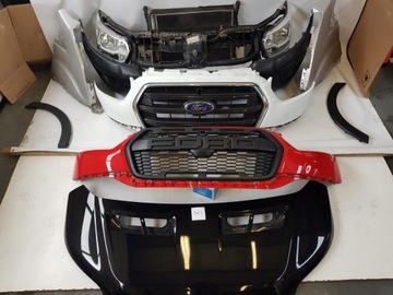 PRZÓD MASKA ATRAPA GRILL BŁOTNIKI LAMPY FORD TRANSIT MK8 LIFT >2019