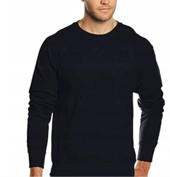 BLUZA FRUIT OF THE LOOM LEKKA Raglan Black XL