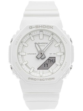 DAMSKI ZEGAREK CASIO GMA-P2100-7AER G-SHOCK BIAŁY PASEK TIMER ALARM 200M