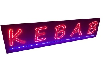 Reklama diodowa KEBAB 200x50 cm LED neon kaseton