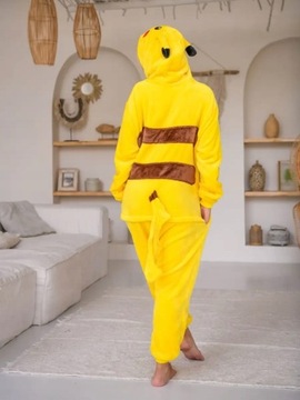 PIŻAMA PIKACHU ONESIE DRES KIGURUMI KOMBINEZON - S