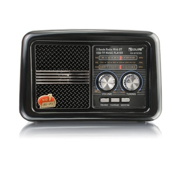 ПОРТАТИВНОЕ РЕТРО-СОЛНЕЧНОЕ AM/FM-РАДИО С BLUETOOTH-ФОНАРИКОМ, USB-АККУМУЛЯТОРОМ