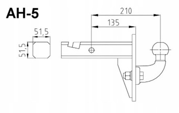 HAK HOLOWNICZY KULA ADAPTER USA JEEP WRANGLER NOWY