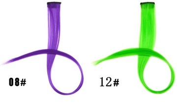 Красочные наращивание волос Ombre STRIPED CLIP