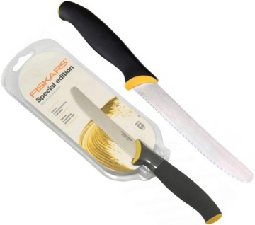 НОЖ FISKARS ДЛЯ ПОМИДОРОВ, ОВОЩЕЙ, ЗУБЧАТЫЙ, С ЗУБКОЙ, С ШАРИКОМ, лезвие 11,5 см