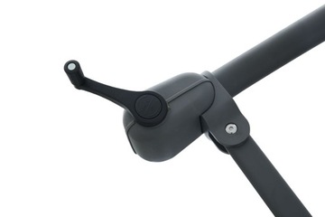 Большой складной САДОВЫЙ ЗОНТ SANTORINI с кронштейном СЕРЫЙ 3м 300