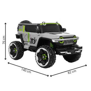 АВТОМОБИЛЬ НА АККУМУЛЯТОРЕ 30 КГ ПУЛЬТ ДИСТАНЦИОННОГО УПРАВЛЕНИЯ КОЖАНЫЙ 4x4 ФАРЫ 2 ЧЕЛОВЕКА 4 ДВИГАТЕЛЯ ДЕТИ