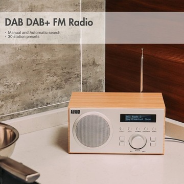 DAB+ FM-радио Bluetooth USB AUX MP3 будильник Август MB420K