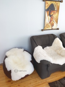 Натуральная белая овчина - Англичанка - М