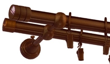 Карниз металлический, диаметр 19, двойной, 460 см.