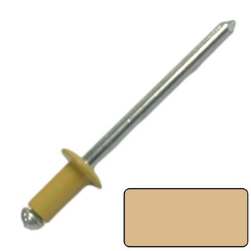 NITY ZRYWALNE 4X8mm - KOLOR RAL1001 - 100SZT