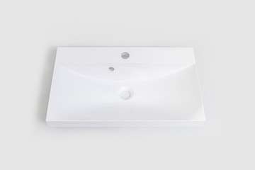 Umywalka ESTILO 60x35 Biała z otworem na baterię