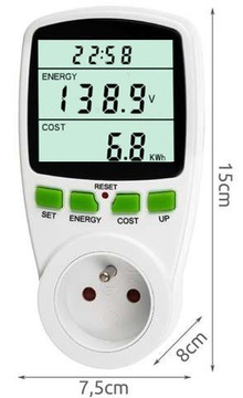 ВАТ МЕТР ИЗМЕРИТЕЛЬ ПОТРЕБЛЕНИЯ ЭНЕРГИИ ТОКА