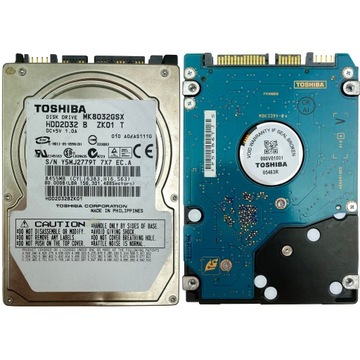 TOSHIBA MK8032GSX | HDD2D32 B ZK01 T | 100% {jZ