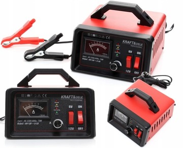 PROSTOWNIK SAMOCHODOWY ŁADOWARKA 6/12V 75Ah LED DI